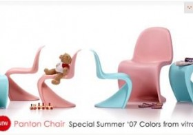 pink panton chair