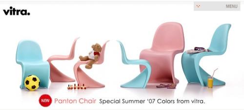 pink panton chair
